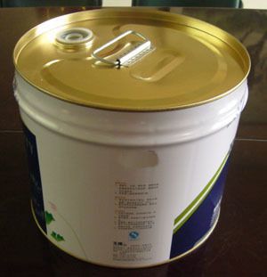 供应15L木质漆家具油漆豪华包装铁桶(直径288*280mm)